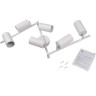 Светильник PCL-0606 6xGU10 IP20 230В WH настен./потолочн. Декор. Под лампу JazzWay 5066786