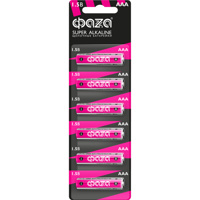 Алкалиновая батарейка JAZZWAY ФАZА LR03 Super Alkaline BL-6