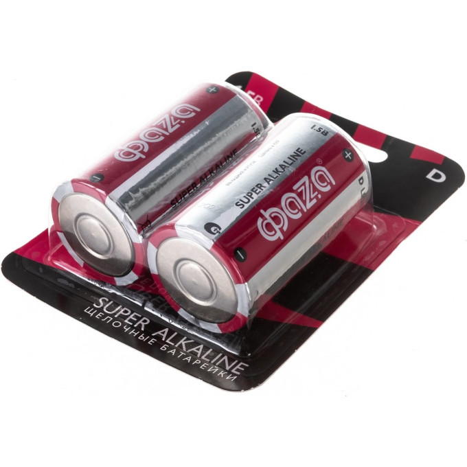 Алкалиновые элементы питания JAZZWAY ФАZА LR20 Super Alkaline BL-2