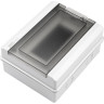 Бокс модульный JAZZWAY PRO 5071988 PDB/W 3008 GR (ЩРН-ПГ- 8) IP65 пластик накладной