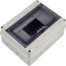 Бокс модульный JAZZWAY PRO 5072060 PDB/W 4008 GR (ЩРН-ПГ- 8) IP65 пластик накладной