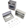 Бокс модульный JAZZWAY PRO 5072084 PDB/W 4012 GR (ЩРН-ПГ-12) IP65 пластик накладной