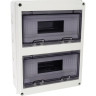 Бокс модульный JAZZWAY PRO 5072145 PDB/W 4024 GR (ЩРН-ПГ-24) IP65 пластик накладной