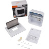 Бокс модульный PRO JAZZWAY 5071742 PDB/R 1008 WH (ЩРВ-П- 8) IP41 пластик встраиваемый