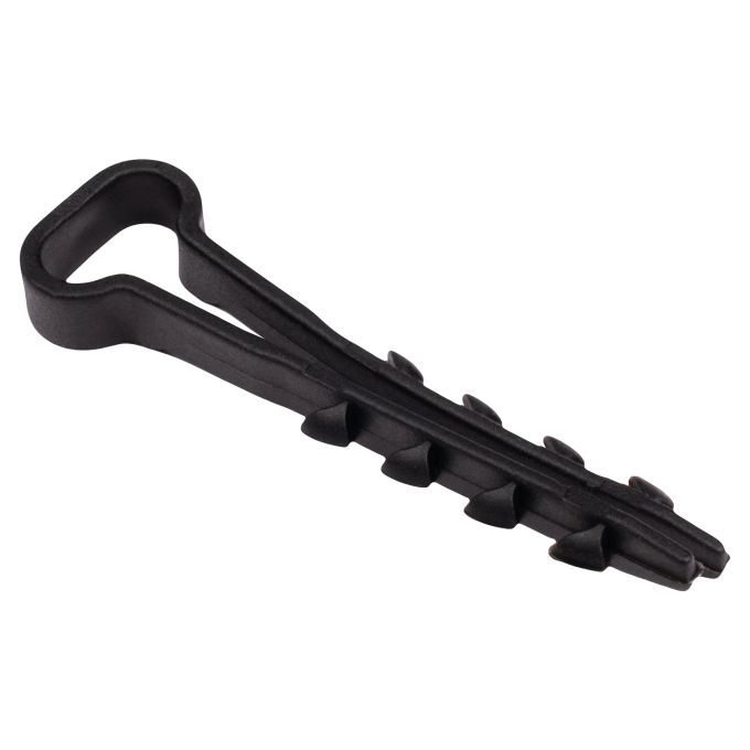 Дюбель-хомут JAZZWAY 5054967 PCD-F 05х08-45-100BL для плоского кабеля PA6,6
