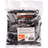 Дюбель-хомут JAZZWAY 5054981 PCD-F 05х10-45-100BL для плоского кабеля PA6.6 черный (уп.100шт)
