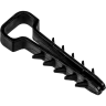 Дюбель-хомут JAZZWAY 5054981 PCD-F 05х10-45-100BL для плоского кабеля PA6.6 черный (уп.100шт)
