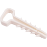 Дюбель-хомут JAZZWAY 5054929 PCD-F 05х10-45-100WH для плоского кабеля PA6.6 белый (уп.100шт)