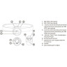 Фонарь аккумуляторный налобный JAZZWAY 5036611 ACCUH1-L5WZ-OG ZOOM LED 5Вт + 2хRED SMD IP54