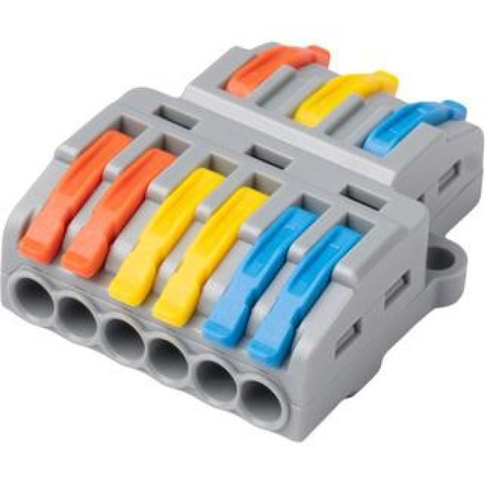 Клемма монтажная JAZZWAY 5073807 СМК PTC-3P 4236 BL/2 450В 32А 0.08-2.5(4.0)кв.мм