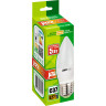Лампа светодиодная JAZZWAY PLED-ECO C37 5W E27 3000K