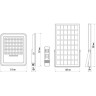 Прожектор светодиодный JAZZWAY PFL SOLAR 02 100 6500К GR IP65 ДО с солнечной панелью и пультом Pro+
