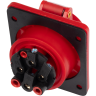 Розетка стационарная JAZZWAY PRO 5072954 СП PPC 414 16А 4п 3Р+РЕ 380В IP44