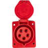Розетка стационарная JAZZWAY PRO 5072978 СП PPC 415 16А 5п 3Р+РЕ+N 380В IP44