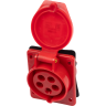 Розетка стационарная JAZZWAY PRO 5072978 СП PPC 415 16А 5п 3Р+РЕ+N 380В IP44
