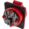 Розетка стационарная JAZZWAY PRO 5072978 СП PPC 415 16А 5п 3Р+РЕ+N 380В IP44