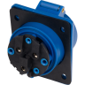 Розетка стационарная JAZZWAY PRO 5072992 СП PPC 423 32А 3п 2Р+РЕ 220В IP44