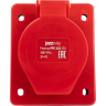 Розетка стационарная JAZZWAY PRO СП PPC 424 32А 4п 3Р+РЕ 380В IP44 5073012