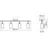 Светильник JAZZWAY 5066700 PCL-0404 4xGU10 IP20 230В WH