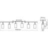 Светильник JAZZWAY 5066762 PCL-0606 6xGU10 IP20 230В BL