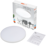 Светильник светодиодный декоративный JAZZWAY 5060906 PPB OPAL 36Вт 6500К WH d300X55 IP20 настенно-потолочный бытовой