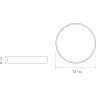 Светильник светодиодный потолочный JAZZWAY PPB SCANDIC-R 24W 4000K WH IP20