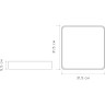 Светильник светодиодный потолочный JAZZWAY PPB SCANDIC-S 24W 4000K GR/W IP20