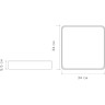 Светильник светодиодный потолочный JAZZWAY PPB SCANDIC-S 36W 4000K GR/W IP20