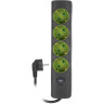 Удлинитель JAZZWAY ET-04-300G 5051874 4х3м с заземлением с выключателем