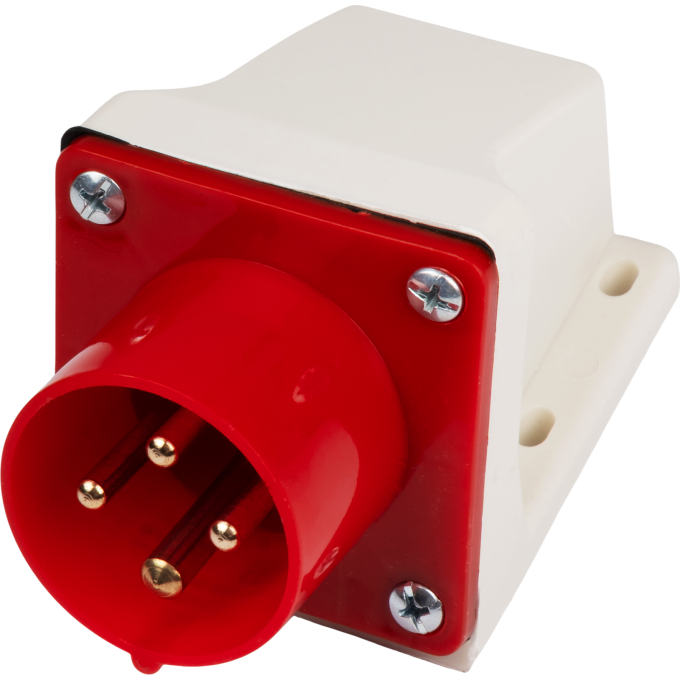 Вилка стационарная JAZZWAY PRO 5072831 для наружной установки PPC 514 3Р+РЕ 16А 380В IP44