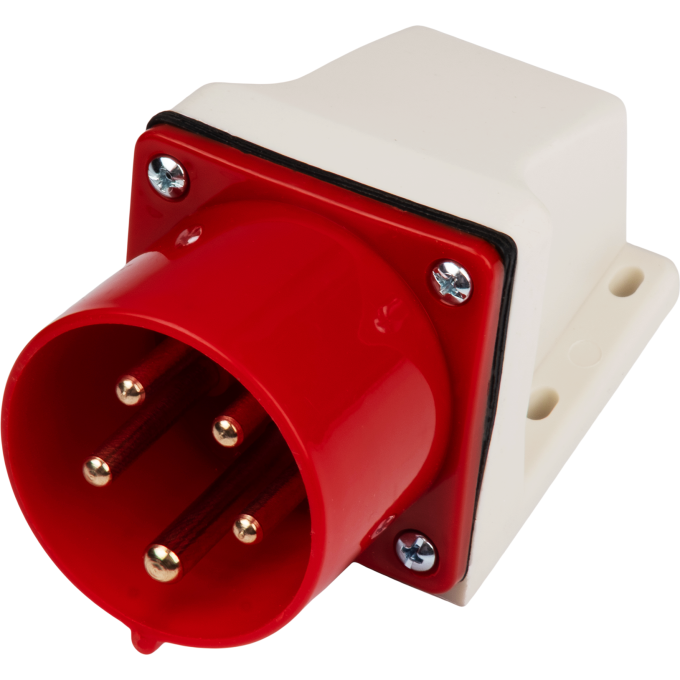 Вилка стационарная JAZZWAY PRO 5072916 для наружной установки PPC 525 3Р+РЕ+N 32А 380В IP44